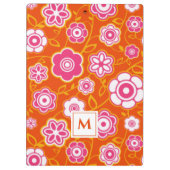 Porte-bloc Bandana florale Imprimer Monogramme (Dos)