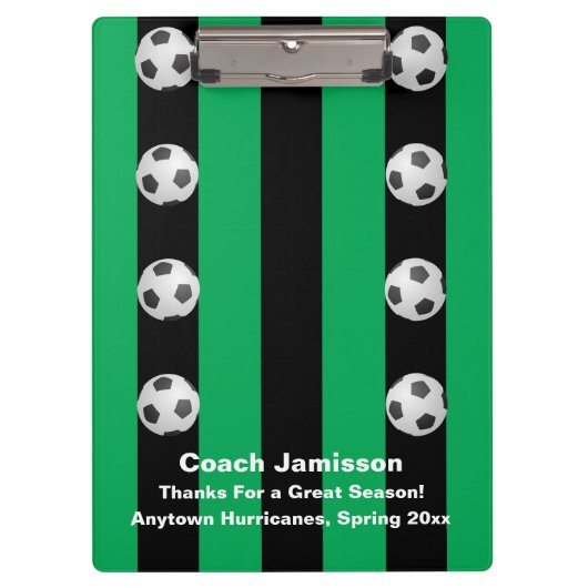 Porte-bloc Bande noire et verte, entraîneur de Merci (Devant)