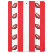 Porte-bloc Bande rouge et blanche, nom, entraîneur de footbal (Dos)