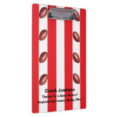 Porte-bloc Bande rouge et blanche, nom, entraîneur de footbal (Swatch)