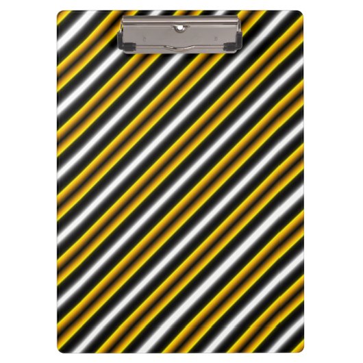 Porte-bloc Bandes arc-en-ciel blanc jaune (Devant)