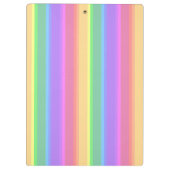 Porte-bloc Bandes arc-en-ciel pastel (Dos)