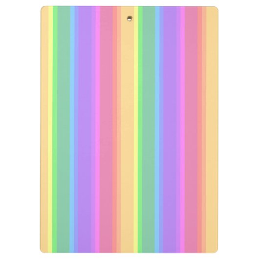 Porte-bloc Bandes arc-en-ciel pastel (Dos)