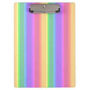 Porte-bloc Bandes arc-en-ciel pastel