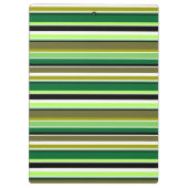 Porte-bloc Bandes blanches vert mignonne (Dos)