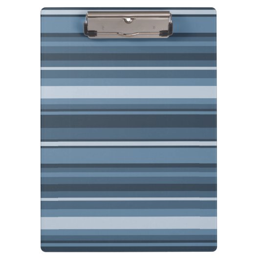 Porte-bloc Bandes bleu gris (Devant)