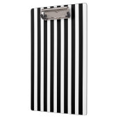 Porte-bloc Bandes de bonbons noir et blanc (Gauche)