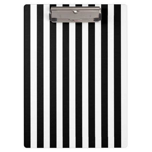 Porte-bloc Bandes de bonbons noir et blanc (Devant)