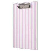 Porte-bloc Bandes de bonbons rose pâle et blanc (Gauche)