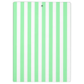 Porte-bloc Bandes de bonbons vertes et blanches (Dos)