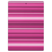 Porte-bloc Bandes de monogramme fuchsia (Dos)