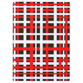 Porte-bloc Bandes d'enchaînement noir blanc rouge (Dos)