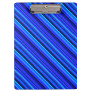 Porte-bloc Bandes diagonales bleues