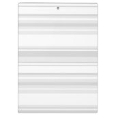 Porte-bloc Bandes gris clair monogrammes (Dos)