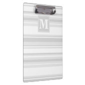Porte-bloc Bandes gris clair monogrammes (Swatch)