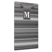 Porte-bloc Bandes gris monogramme (Swatch)