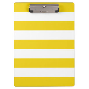 Porte-bloc Bandes Jaunes, Blancs, Motif rayé
