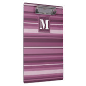 Porte-bloc Bandes mauve monogrammes (Swatch)
