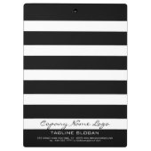 Porte-bloc Bandes noires et blanches Motif géométrique modern (Dos)