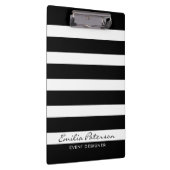 Porte-bloc Bandes noires et blanches Motif géométrique modern (Swatch)