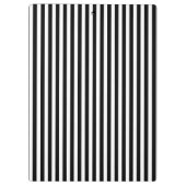 Porte-bloc Bandes noires et blanches ; triées (Dos)