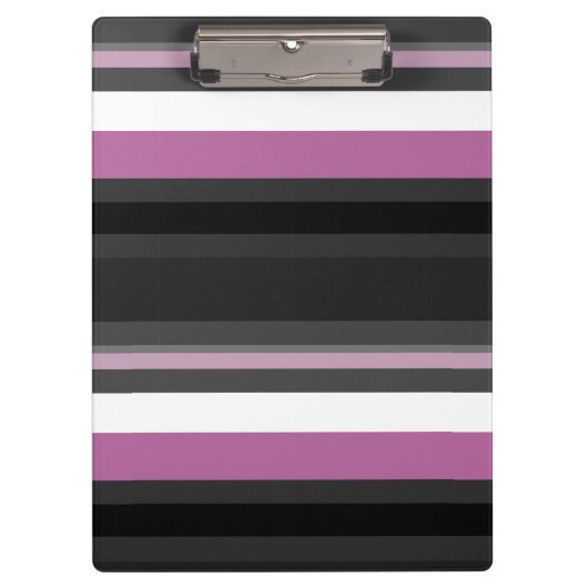 Porte-bloc Bandes noires, grises et blanches (Devant)