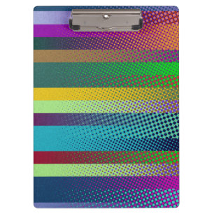 Porte-bloc Bandes pointillées Motif couleur + vos idées