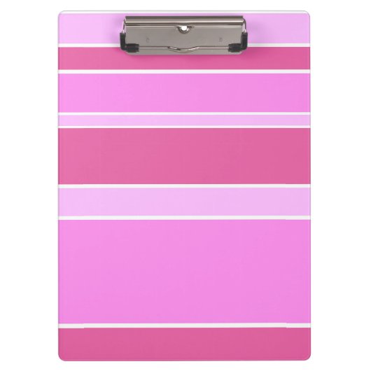 Porte-bloc Bandes roses (Devant)