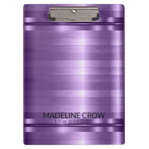 Porte-bloc Bandes simples violettes