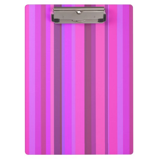 Porte-bloc Bandes verticales roses (Devant)