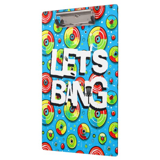 Porte-bloc Bang | Thème de golf sur disque (Gauche)