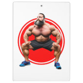 Porte-bloc Barbu Musclé (Dos)