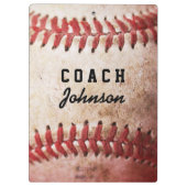 Porte-bloc Baseball couleur personnalisé (Dos)