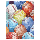 Porte-bloc Baseballs multicolores funky (Dos)
