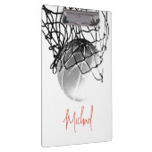 Porte-bloc Basket-ball noir et blanc & Net Votre nom (Swatch)