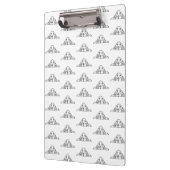 Porte-bloc basset blanc (Gauche)