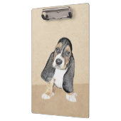 Porte-bloc Basset Hound Peinture Chiot - Art Chien original (Gauche)