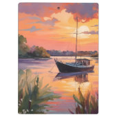 Porte-bloc Bateau à voile à Sunrise (Dos)