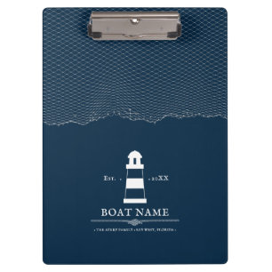 Porte-bloc Bateau phare personnalisé Nautique