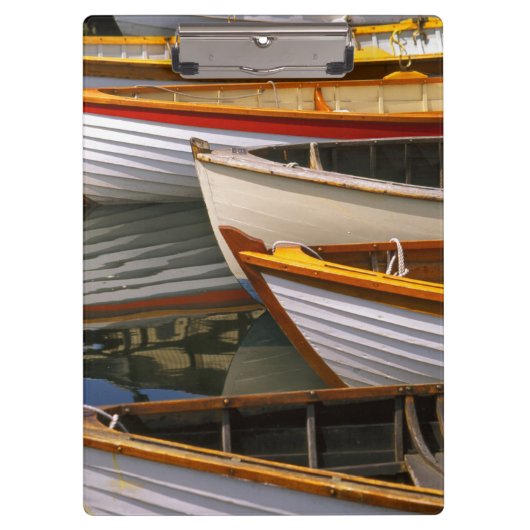 Porte-bloc Bateaux de couleur vive au Wooden Boat Center (Devant)