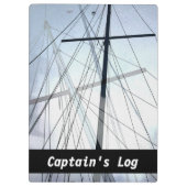 Porte-bloc Bateaux nautiques Masts Capitaine Log (Dos)