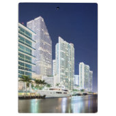 Porte-bloc Bâtiments le long de la rivière Riverwalk de Miami (Dos)