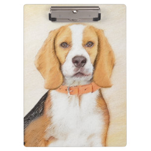 Porte-bloc Beagle Hound Dog Peinture Animal Art original