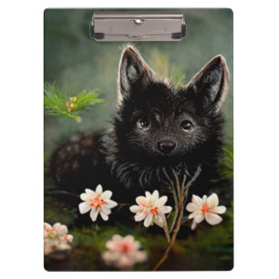 Porte-bloc Beau animal sauvage à fleurs