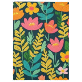 Porte-bloc Beau champ fleuri coloré (Dos)