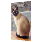 Porte-bloc Beau chat siamois aux yeux bleus (Gauche)