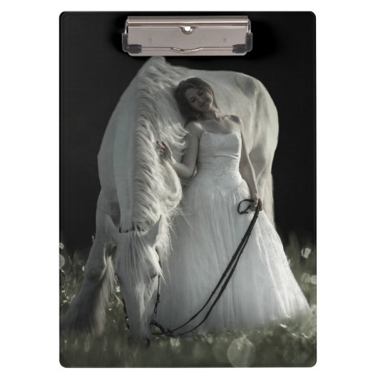 Porte-bloc Beau Cheval Blanc (Devant)