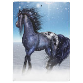 Porte-bloc Beau Cheval d'hiver (Dos)