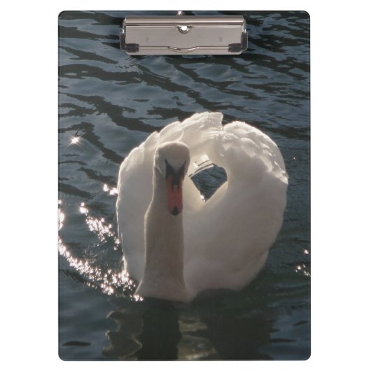 Porte-bloc Beau cygne blanc (Devant)