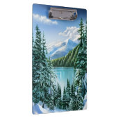 Porte-bloc Beau Hiver Sky Mountain Lake (Swatch)